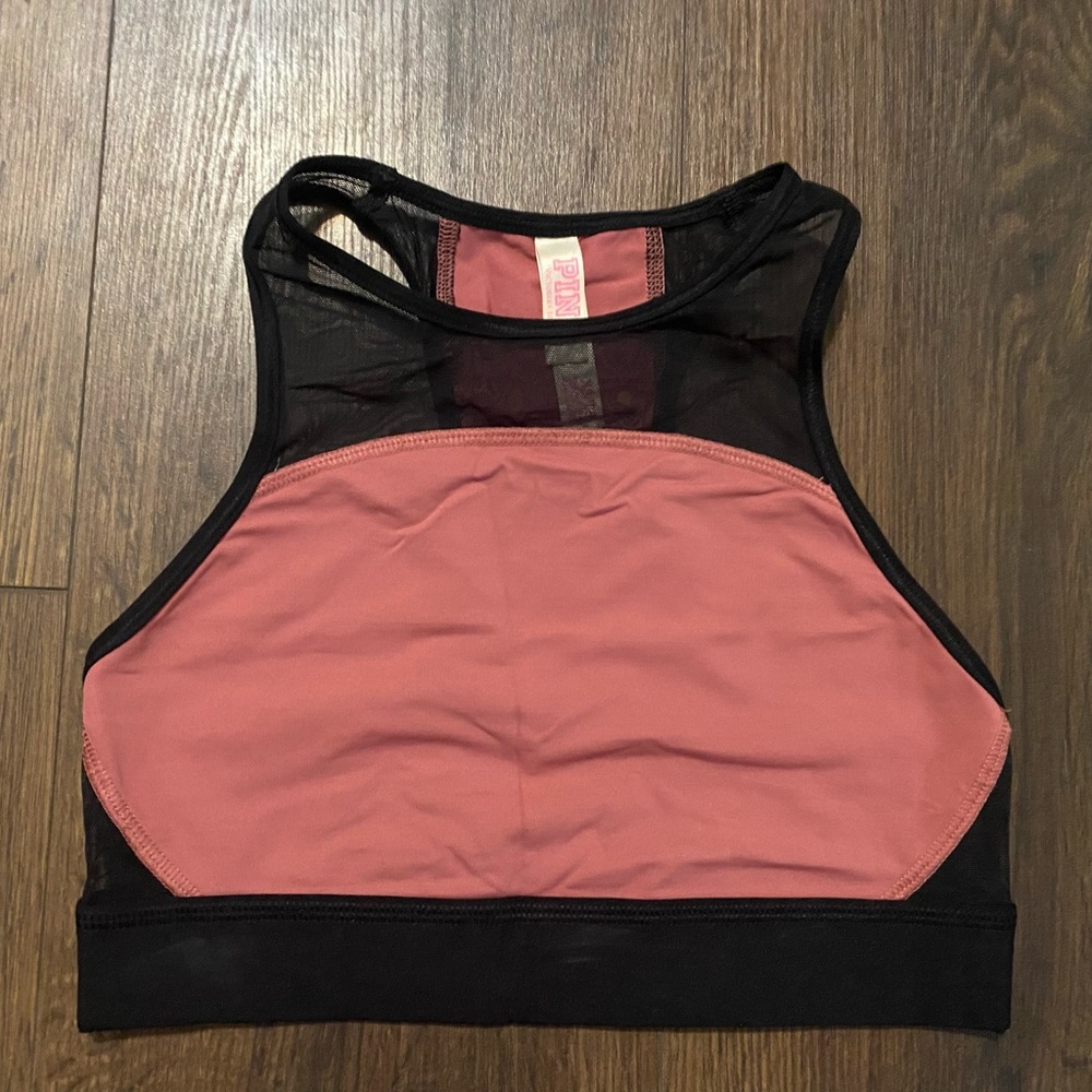 Women’s Pink Victoria Secret Haut Court Sports Bra XS